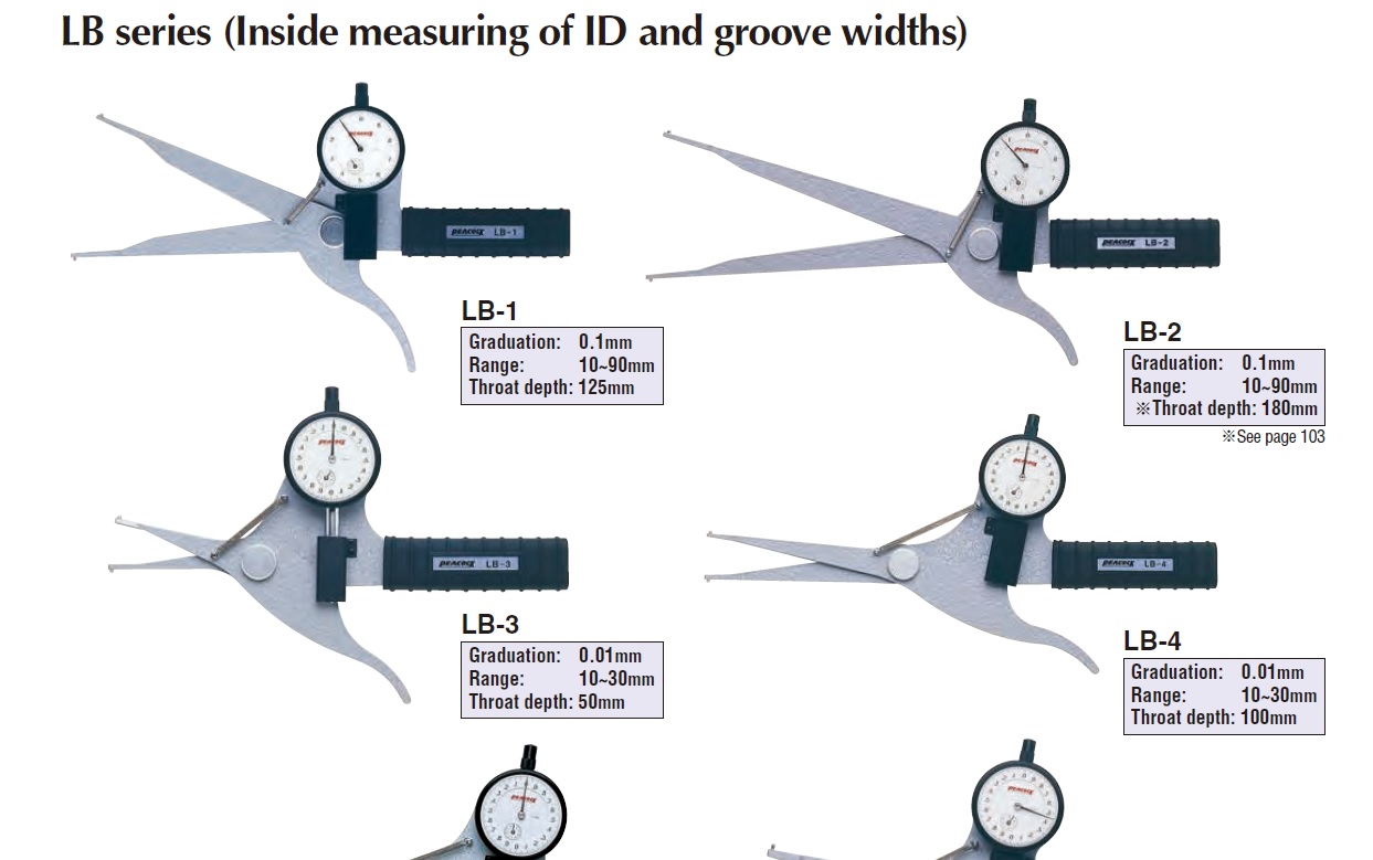 Ichiban Precision Sdn Bhd Peacock Peacock Dial Calipers LB series